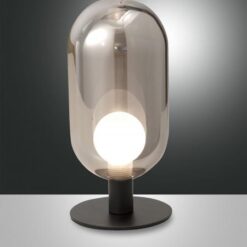 Επιτραπέζιο Φωτιστικό   Fabas Luce Gubbio G9 Φιμέ Με Dimmer Αφής    – 3553-31-126