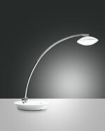 Επιτραπέζιο Φωτιστικό   Fabas Luce Hale LED 8W  Λευκό Με Dimmer Αφής  750lm Θερμό 3000K – 3255-30-102