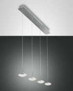 Κρεμαστό Φωτιστικό   Fabas Luce Hale LED 32W  Αλουμίνιο Dimmable  3020lm Θερμό 3000K – 3255-49-212