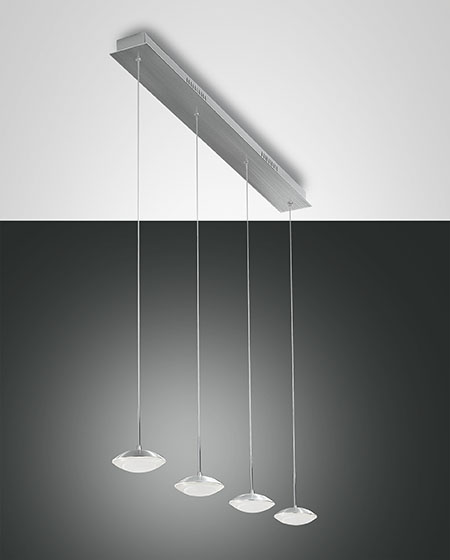 Κρεμαστό Φωτιστικό   Fabas Luce Hale LED 32W  Αλουμίνιο Dimmable  3020lm Θερμό 3000K – 3255-49-212