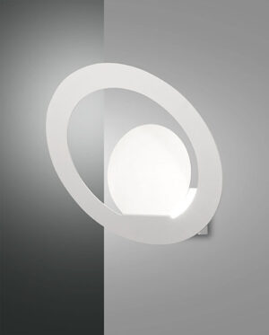 Φωτιστικό Τοίχου  Fabas Luce Hector LED 15W  Λευκό Dimmable  1680lm Θερμό 3000K – 3664-21-102