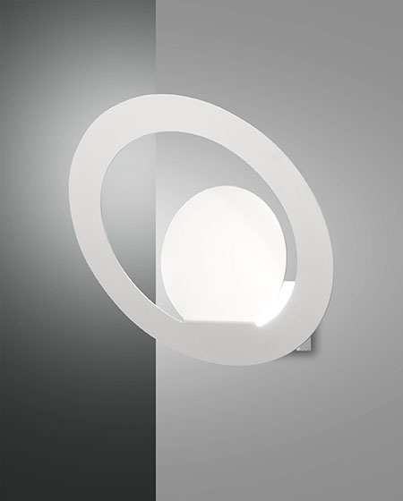 Φωτιστικό Τοίχου  Fabas Luce Hector LED 15W  Λευκό Dimmable  1680lm Θερμό 3000K – 3664-21-102