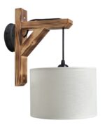 HKF-01AP WOOD ΛΕΥΚΟ/ΚΡΕΜ-ΚΑΜΕΝΟ ΑΠΛΙΚΑ Ε/27 ΞΥΛΟ-ΑΜΠΑΖΟΥΡ Heronia – 14-0240