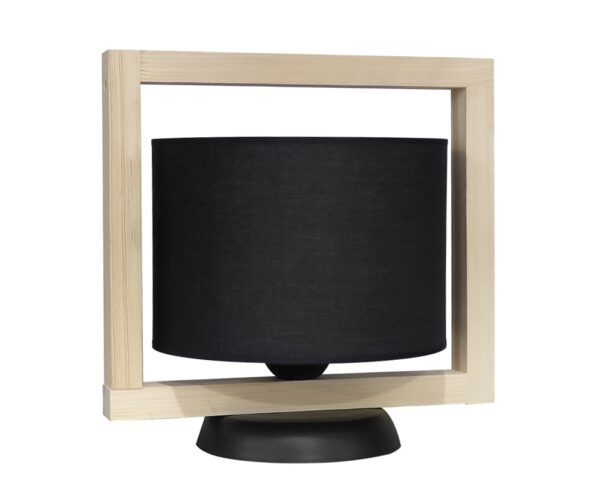 HKF-03PR ΠΟΡΤΑΤΙΦ WOOD ΜΑΥΡΟ-NATURAL Ε/27 ΑΜΠΑΖΟΥΡ Heronia – 14-0231