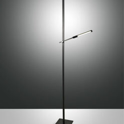 Φωτιτστικό Δαπέδου  Fabas Luce Ideal LED 40W+8W  Μαύρο Με Dimmer Αφής  3050lm + 670lm Θερμό 3000K – 3550-10-101