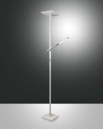 Φωτιτστικό Δαπέδου  Fabas Luce Ideal LED 40W+8W  Λευκό Με Dimmer Αφής  3050lm + 670lm Θερμό 3000K – 3550-10-102