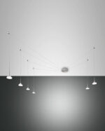 Κρεμαστό Φωτιστικό   Fabas Luce Isabella LED 48W  Αλουμίνιο Dimmable  4530lm Θερμό 3000K – 3410-46-212