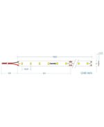 LED Ταινία 3W 24V CUBALUX Dimmable   270lm/m  Θερμό 2700K 15 Μέτρα CL13-1018
