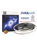 LED Ταινία 6W 48V CUBALUX Dimmable 480lm/m Αδιάβροχη IP67 Θερμό 3000K 5 Μέτρα CL13-0996
