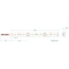 LED Ταινία 6W 48V CUBALUX Dimmable 480lm/m Αδιάβροχη IP67 Θερμό 3000K 5 Μέτρα CL13-0996