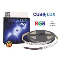 LED Ταινία 18W 24V CUBALUX Dimmable  RGB  Πολύχρωμη 5 Μέτρα CL13-1044