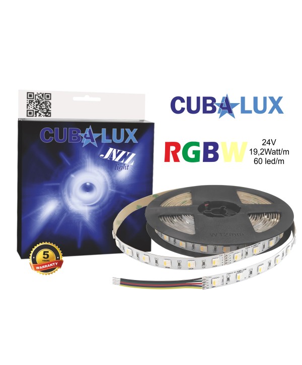 LED Ταινία 19.2W 24V CUBALUX Dimmable  RGB  Πολύχρωμη 5 Μέτρα CL13-0653