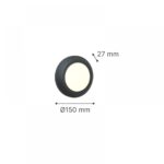 it-Lighting Jocassee LED 3.5W 3CCT Outdoor Wall Lamp White D:15cmx2.7cm (80201420)