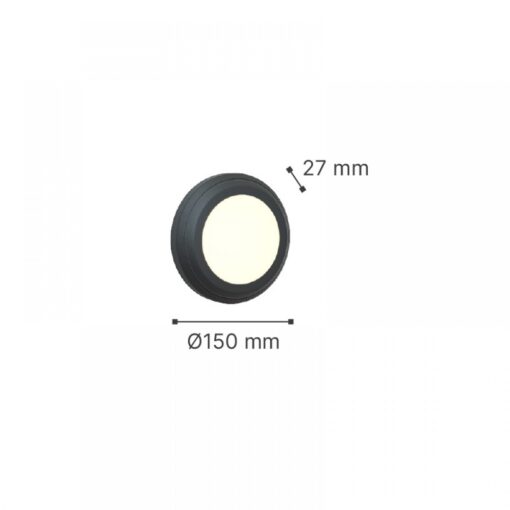 it-Lighting Jocassee LED 3.5W 3CCT Outdoor Wall Lamp White D:15cmx2.7cm (80201420)