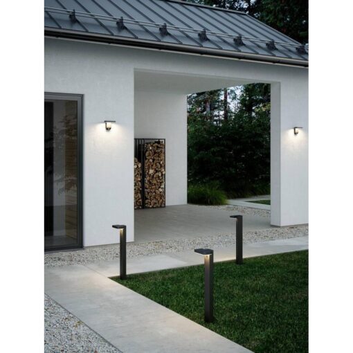 Nordlux Rica Square Φωτιστικό Κήπου Ηλιακό Φωτιστικό LED 5W 3000K IP44 Μαύρου Χρώματος  –  2118178003