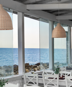 Κρεμαστά Φωτιστικά με Ψάθα - Μπαμπού - Καλάμι