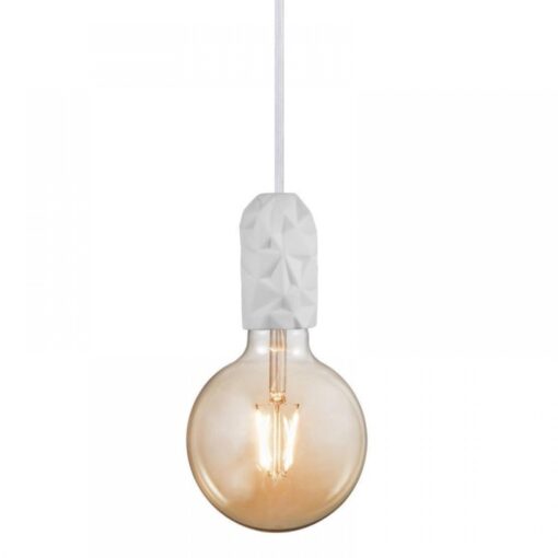 Nordlux Hang Κρεμαστό Λευκό E27  Πορσελάνη –  2010013001