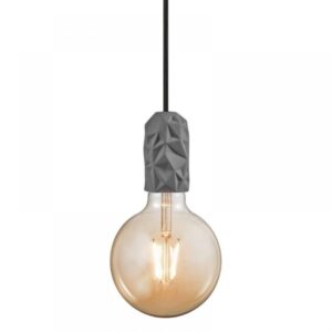 Nordlux Hang Κρεμαστό Γκρι E27  Πορσελάνη –  2010013010