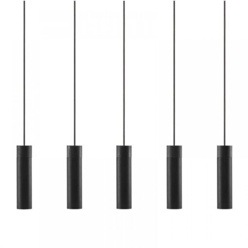 Nordlux Tilo 5-Spot Κρεμαστό Μαύρο GU10  Μεταλλικό/Ξύλο –  2010483003