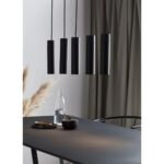 Nordlux Tilo 5-Spot Κρεμαστό Μαύρο GU10  Μεταλλικό/Ξύλο –  2010483003