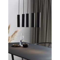 Nordlux Tilo 5-Spot Κρεμαστό Μαύρο GU10  Μεταλλικό/Ξύλο –  2010483003