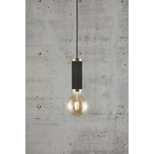 Nordlux Galloway Κρεμαστό Μαύρο/ Ορείχαλκος  E27  Μεταλλικό –  2011053003