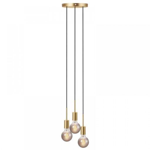 Nordlux Paco 3-Spot Κρεμαστό  Ορείχαλκος  E27  Μεταλλικό –  2112063035
