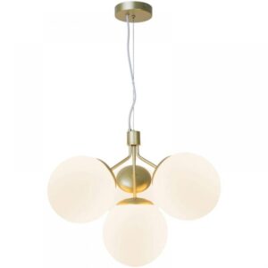 Nordlux Ivona 4-Spot Κρεμαστό  Ορείχαλκος  E27  Γυάλινο/Μεταλλικό –  2112153035
