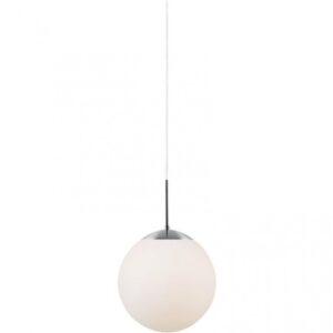 Nordlux Cafe 15 Κρεμαστό Οπάλ Λευκό E27  Γυάλινο/Μεταλλικό –  39553001