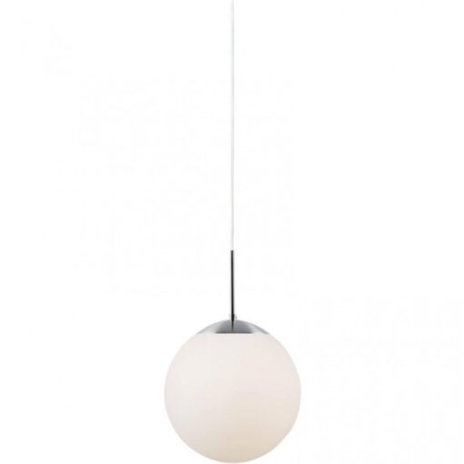 Nordlux Cafe 15 Κρεμαστό Οπάλ Λευκό E27  Γυάλινο/Μεταλλικό –  39553001