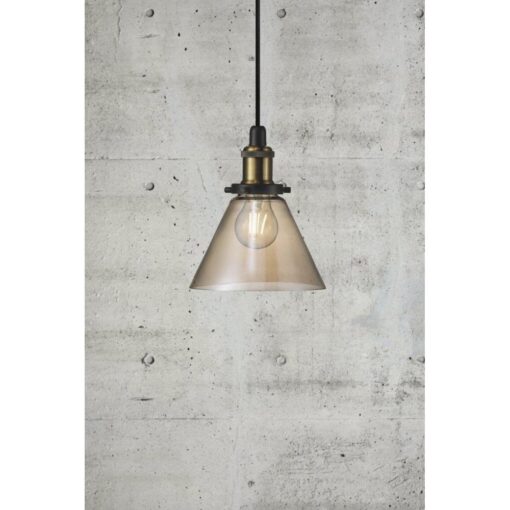 Nordlux Disa Κρεμαστό  Μελί E27  Γυάλινο –  45823027