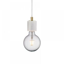 Nordlux Siv Κρεμαστό Λευκό E27  Μάρμαρο –  45883001