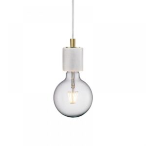 Nordlux Siv Κρεμαστό Λευκό E27  Μάρμαρο –  45883001