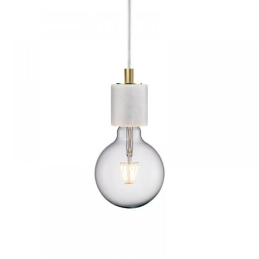 Nordlux Siv Κρεμαστό Λευκό E27  Μάρμαρο –  45883001