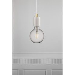 Nordlux Siv Κρεμαστό Λευκό E27  Μάρμαρο –  45883001
