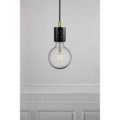 Nordlux Siv Κρεμαστό Μαύρο E27  Μάρμαρο –  45883003