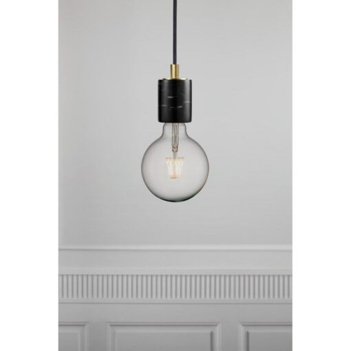 Nordlux Siv Κρεμαστό Μαύρο E27  Μάρμαρο –  45883003
