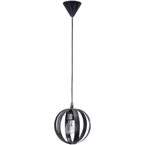 Κρεμαστό  φωτιστικό Μεταλλικό LAMA/18  1/L  Κρεμαστό  Ασημί Heronia – 34-0089