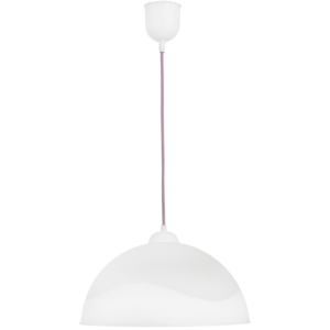 Κρεμαστό  φωτιστικό  Σφαίρα/36  1/L Λευκό-Ροζ Heronia – 35-0008