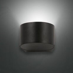 Φωτιστικό Τοίχου  Fabas Luce Lao LED 6W  Μαύρο  IP65 540lm Θερμό 3000K – 3603-21-101