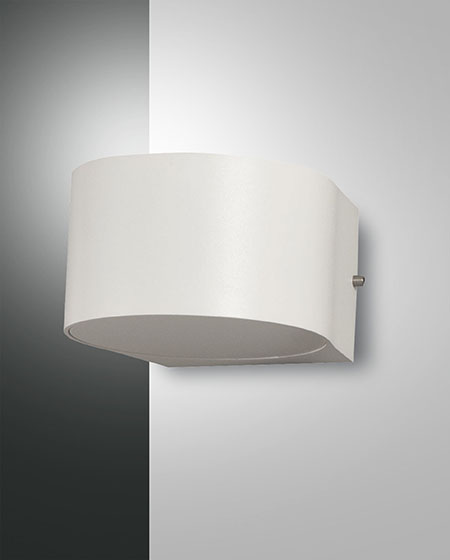 Φωτιστικό Τοίχου  Fabas Luce Lao LED 6W  Λευκό  IP65 540lm Θερμό 3000K – 3603-21-102