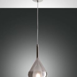 Κρεμαστό Φωτιστικό   Fabas Luce Lila E27 Φιμέ     – 3481-40-126