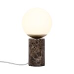 Nordlux Lilly Marble Φωτιστικό Γραφείου Brown E14  Γυάλινο/Μάρμαρο –  2213575018