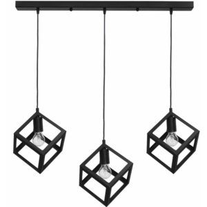 Κρεμαστό  φωτιστικό KYVOS 3/L Ράγα  Μαύρο  Heronia – 34-0055