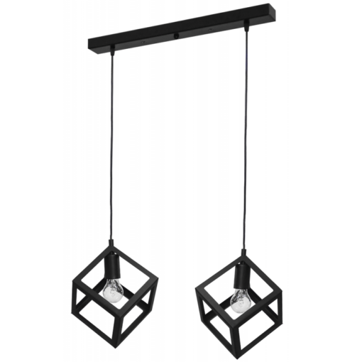 Κρεμαστό  φωτιστικό KYVOS 2/L Ράγα  Μαύρο  Heronia – 34-0054