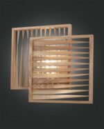Φωτιστικό Τοίχου  Fabas Luce Loft LED 18W  Ξύλο   1980lm Θερμό 3000K – 3690-21-132