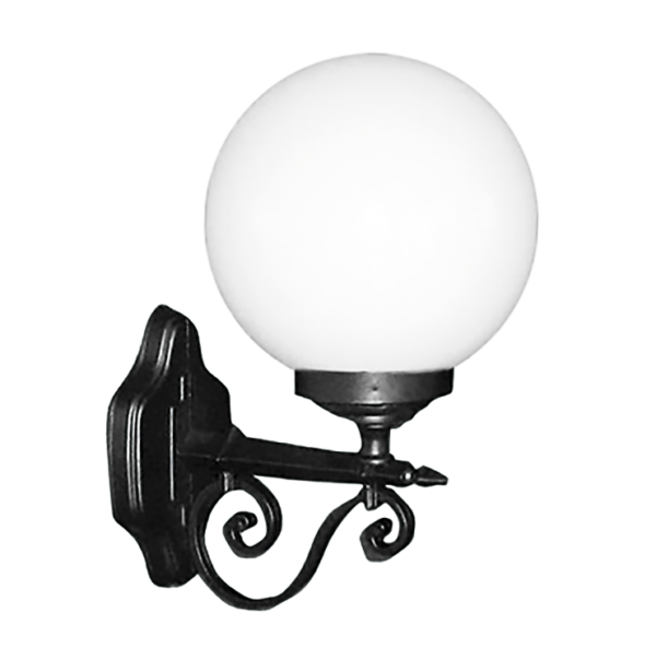 Φωτιστικό επιτοίχιο LP-100AK Φ25  Μαύρο  Heronia – 07-1023