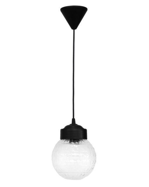 LP-110K BLACK-TRANS ΚΡΕΜΑΣΤΟ ΒΙΔΩΤΟ ΓΥΑΛΙ ΣΦΑΙΡΑΚΙ Heronia – 11-0267