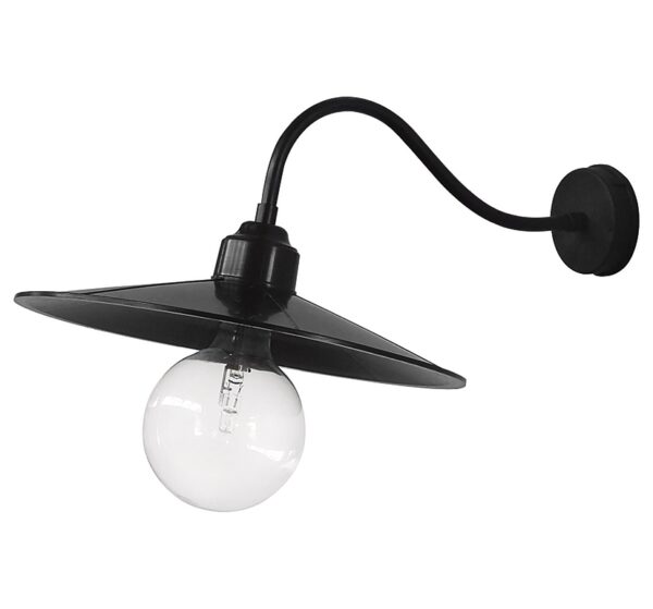 Φωτιστικό επιτοίχιο  AS-180AP 1L   Μαύρο  Heronia – 31-0978