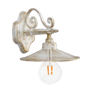 Φωτιστικό τοίχου  LP-150ΑΚ Λευκό-Μπρονζέ  Heronia – 07-1324